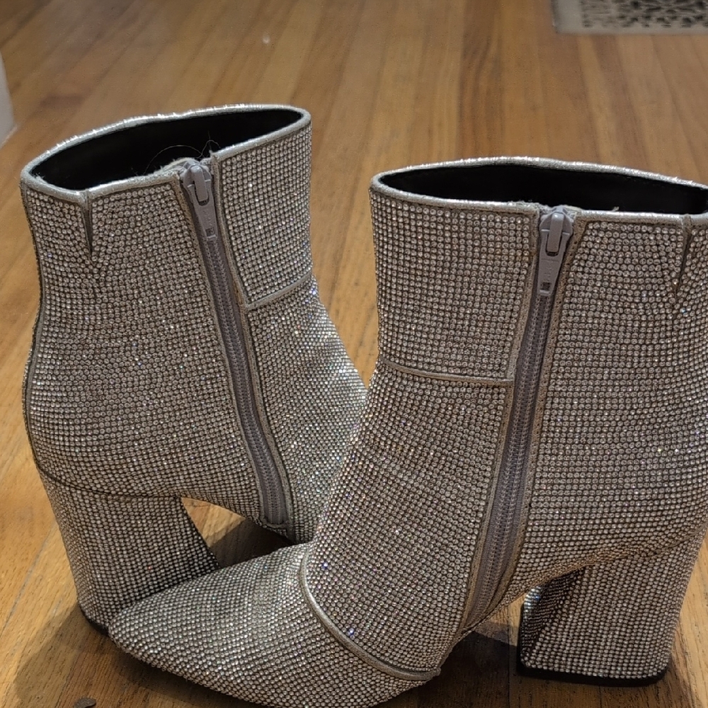 Silver Ankle Booties - Picture 4 of 7